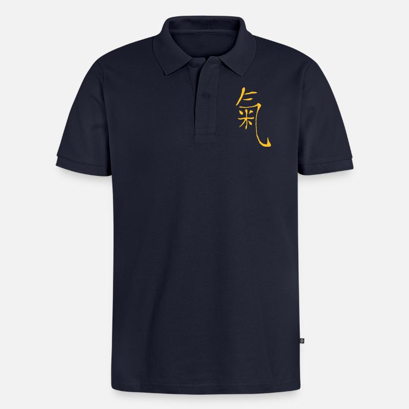 chi - Polo bio Premium Homme - bleu marine