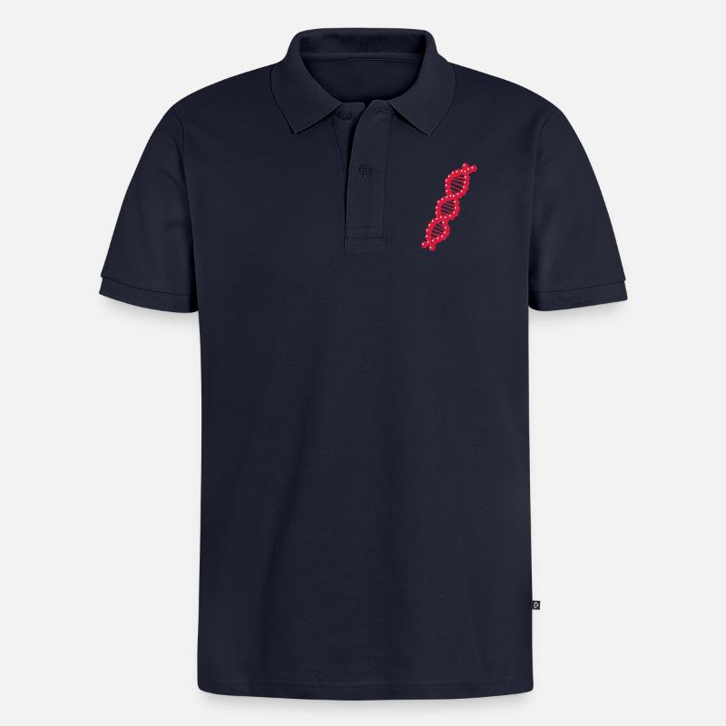 DNA - Männer Premium Bio Polo Shirt - Navy