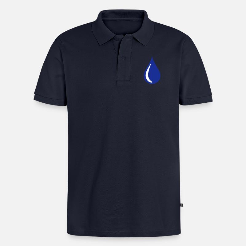 Träne - Männer Premium Bio Polo Shirt - Navy