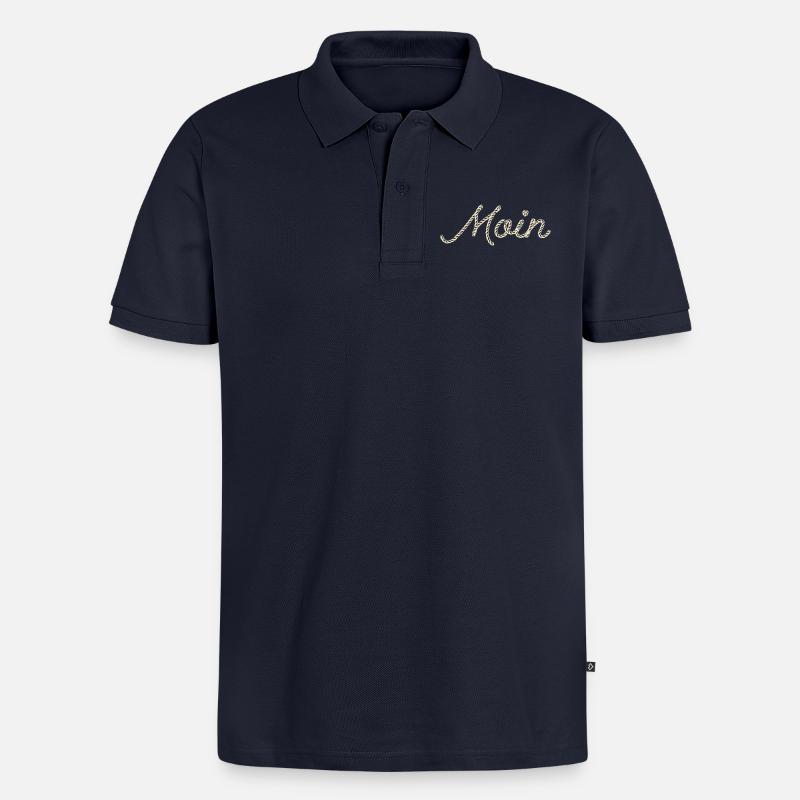 Moin - Männer Premium Bio Polo Shirt - Navy