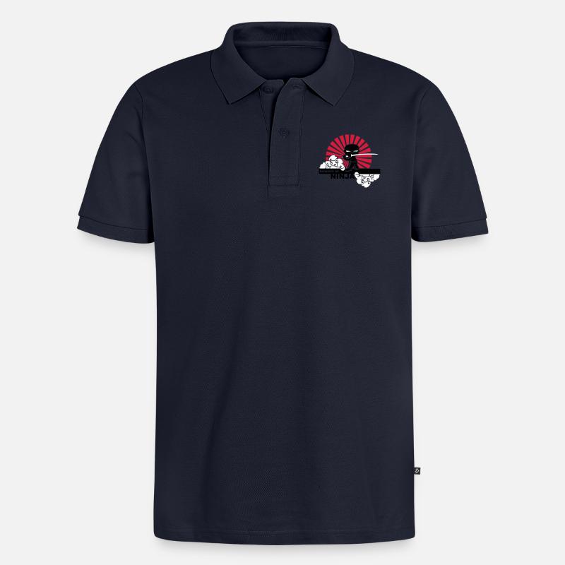 Ninja - Polo bio Premium Homme - bleu marine
