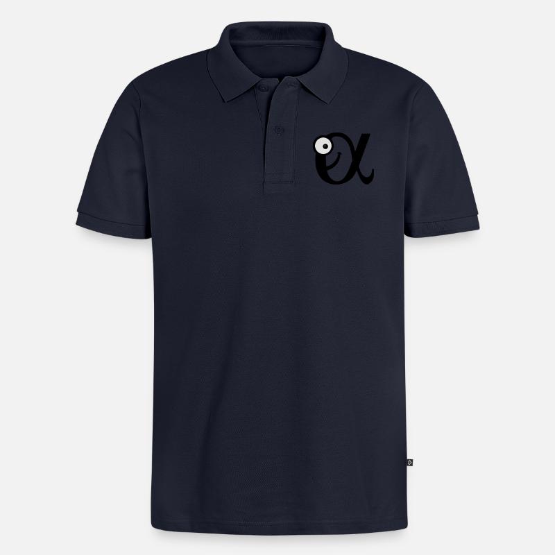 alphatier - Männer Premium Bio Polo Shirt - Navy