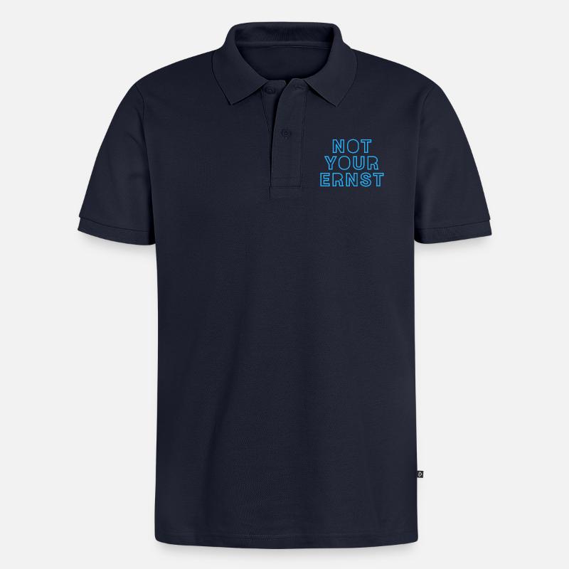 NOT YOUR ERNST - Männer Premium Bio Polo Shirt - Navy