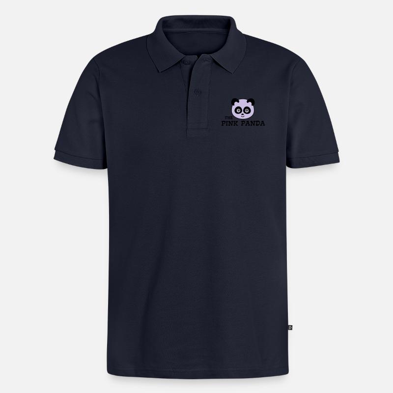 Panda - Männer Premium Bio Polo Shirt - Navy