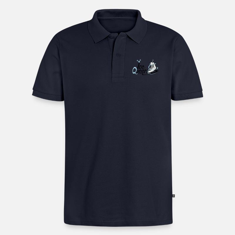 Ice queen - Männer Premium Bio Polo Shirt - Navy