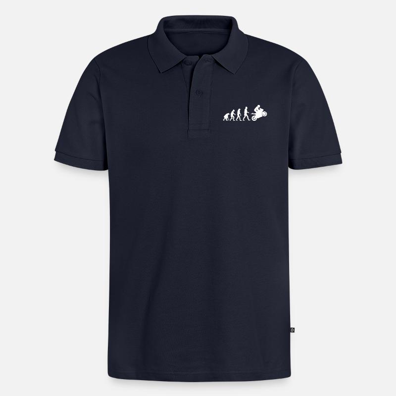 Sport Biker Evolution - Polo bio Premium Homme - bleu marine