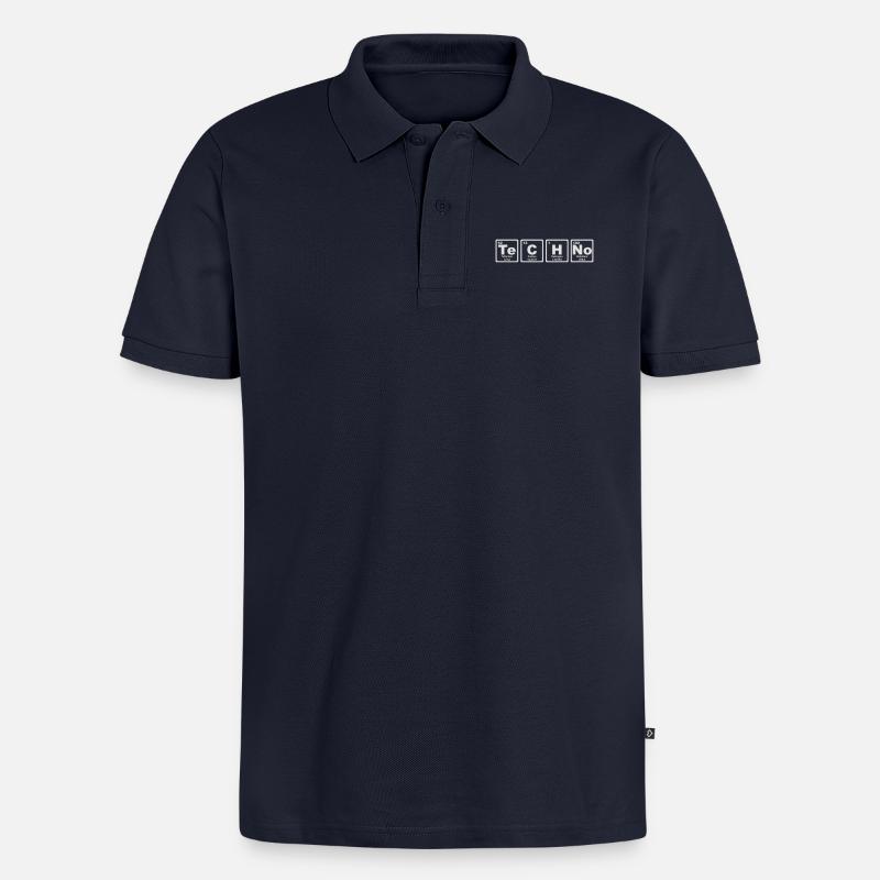 TECHNO PERIODENSYSTEM - Männer Premium Bio Polo Shirt - Navy
