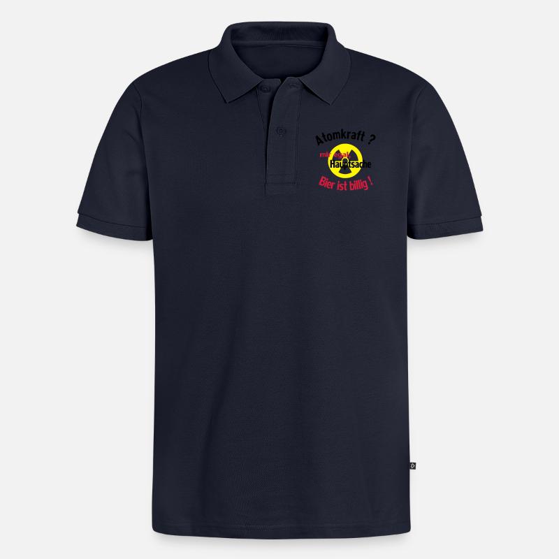 Trinkspruch - Männer Premium Bio Polo Shirt - Navy