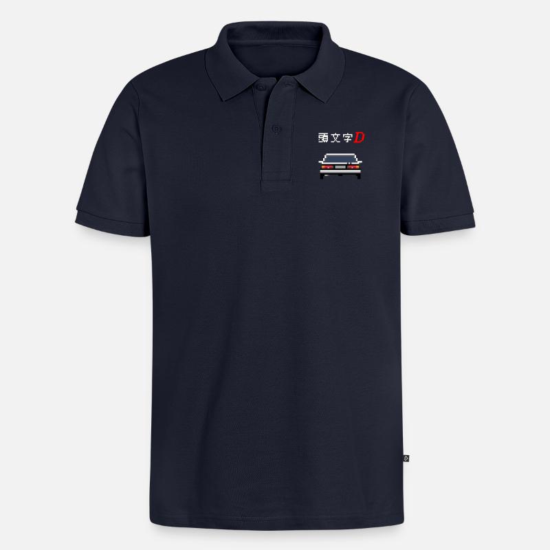 Initial D - Trueno - Männer Premium Bio Polo Shirt - Navy