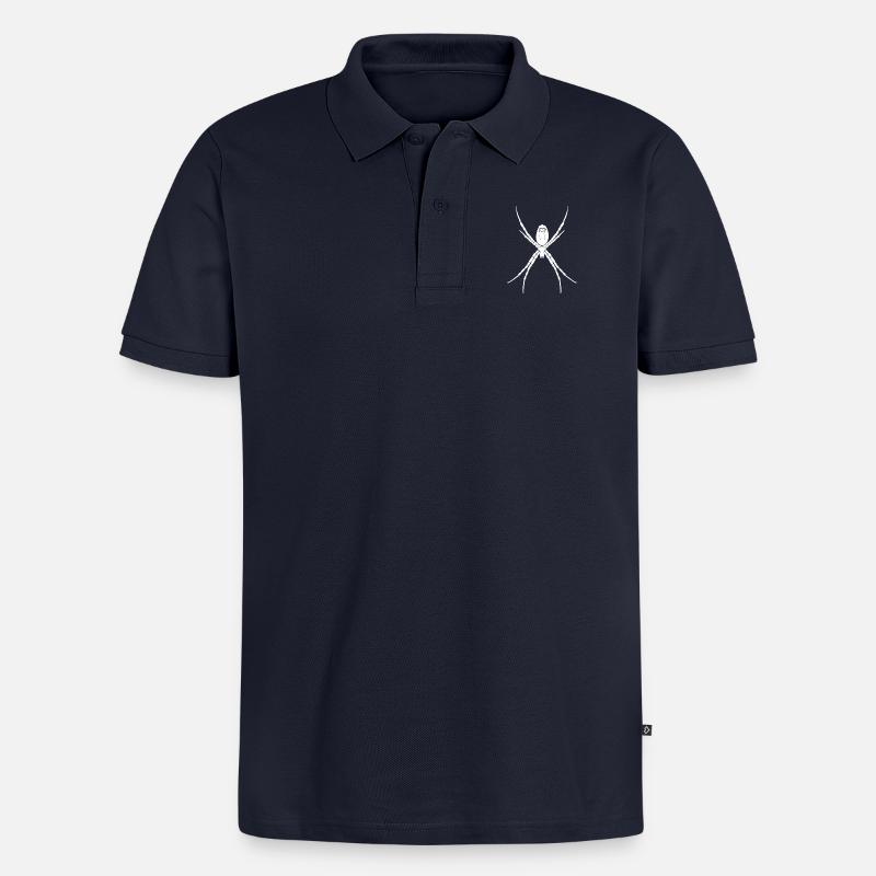 spinne - Männer Premium Bio Polo Shirt - Navy