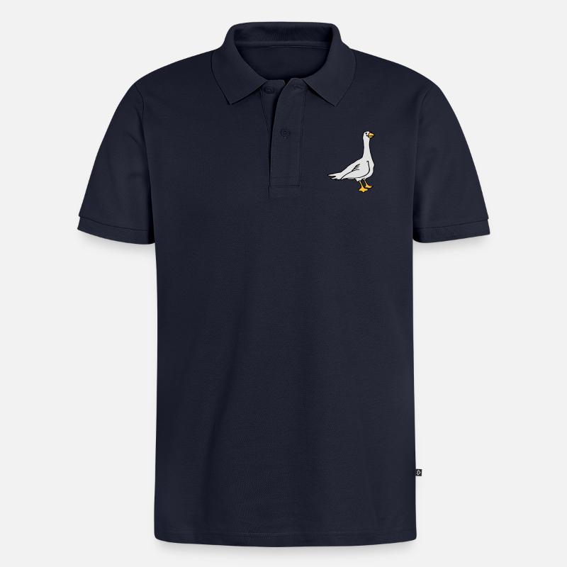 Oie - Polo bio Premium Homme - bleu marine