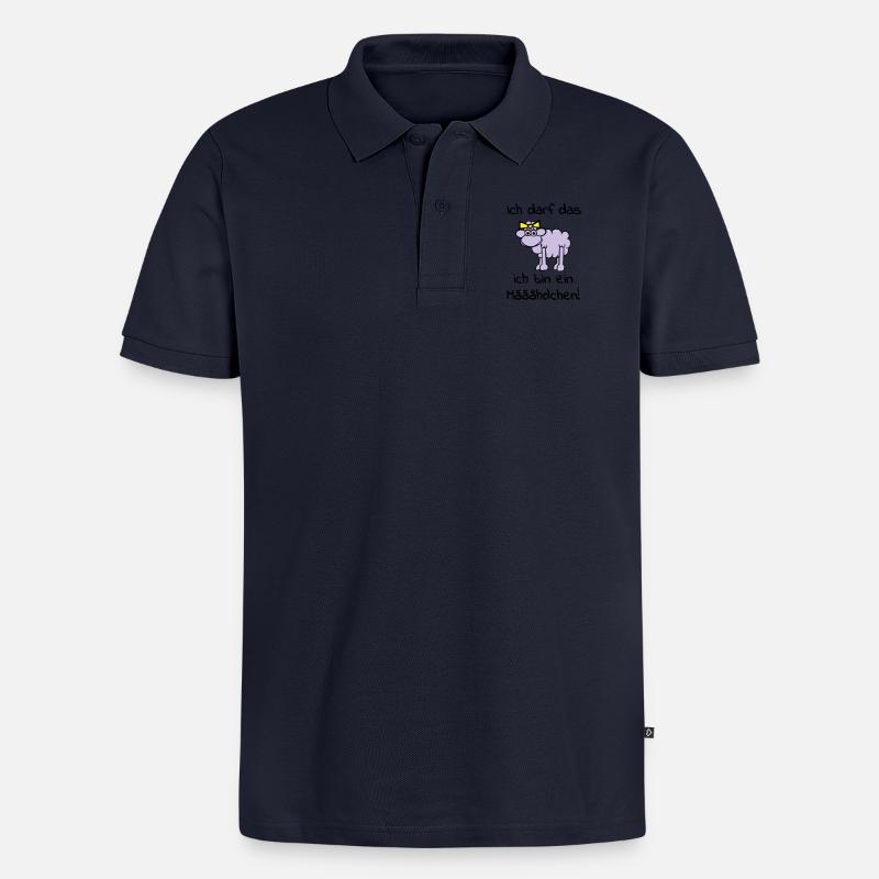 maeaeaehdchen_darf_das_3f - Polo bio Premium Homme - bleu marine