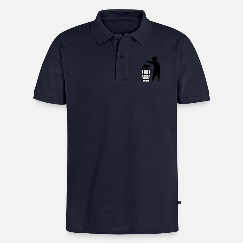 keep tidy - Männer Premium Bio Polo Shirt - Navy