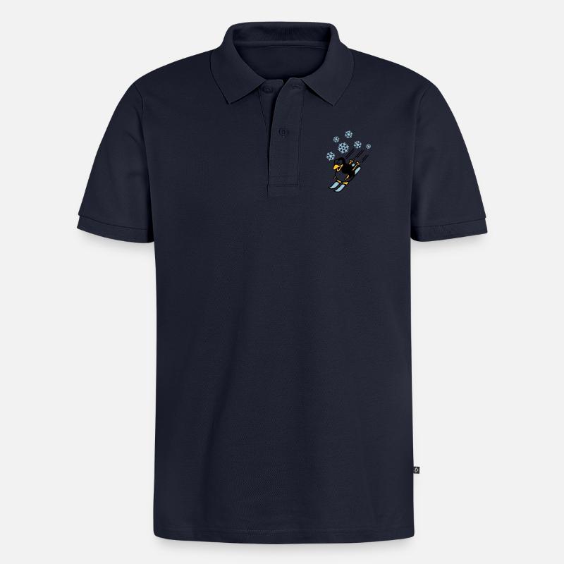 pinguin_ski_022011_d_3c - Polo bio Premium Homme - bleu marine