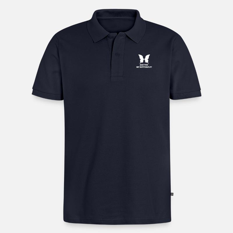 Single - Männer Premium Bio Polo Shirt - Navy