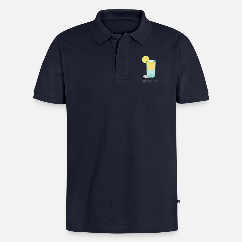 Optimist - Männer Premium Bio Polo Shirt - Navy