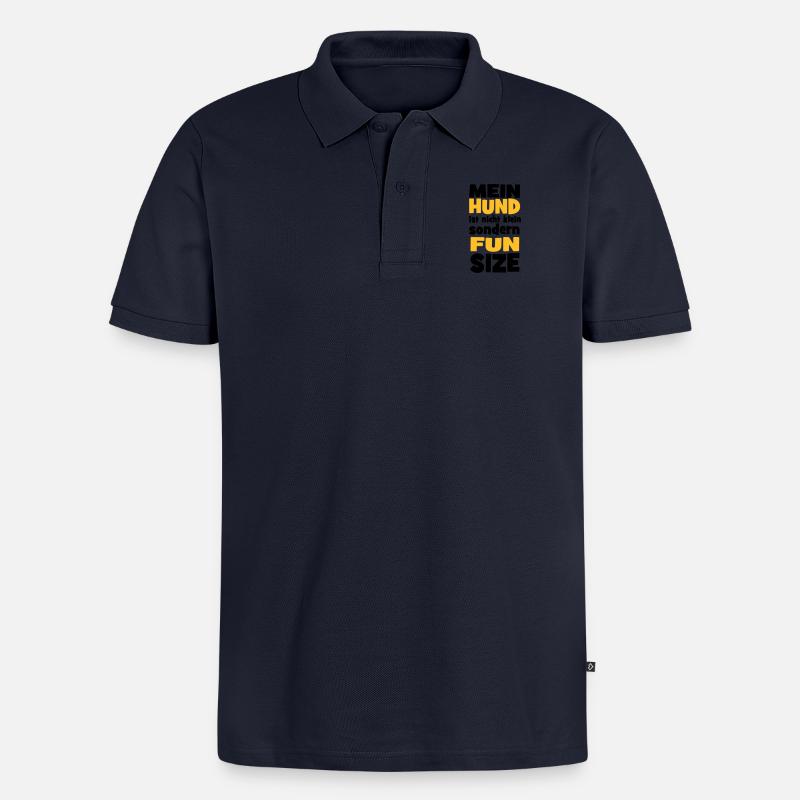 Hund - Männer Premium Bio Polo Shirt - Navy