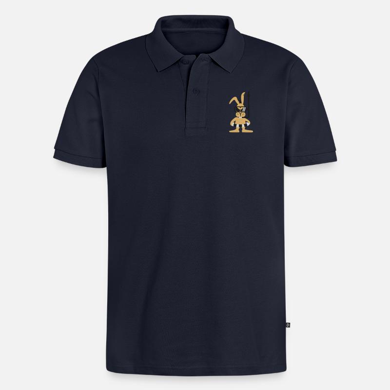 Diver bunny (3c) - Männer Premium Bio Polo Shirt - Navy
