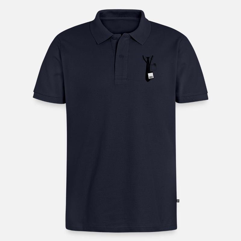 code__f2 - Polo bio Premium Homme - bleu marine