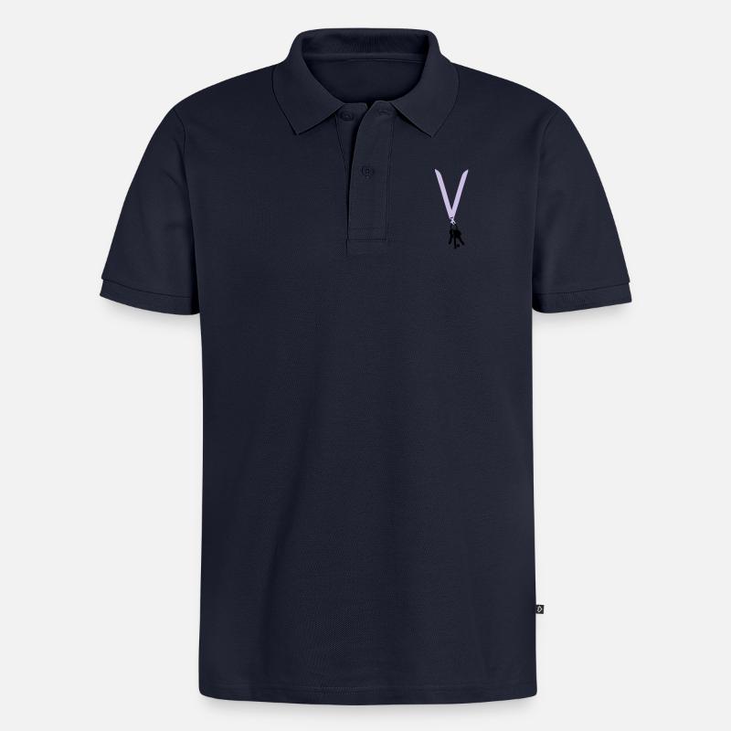 schluessel - Männer Premium Bio Polo Shirt - Navy