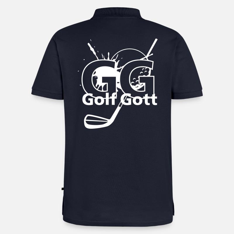 GolfGott - Männer Premium Bio Polo Shirt - Navy