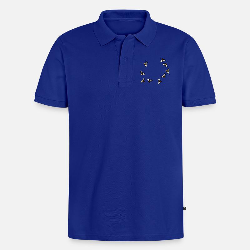 Bees - Männer Premium Bio Polo Shirt - Royalblau