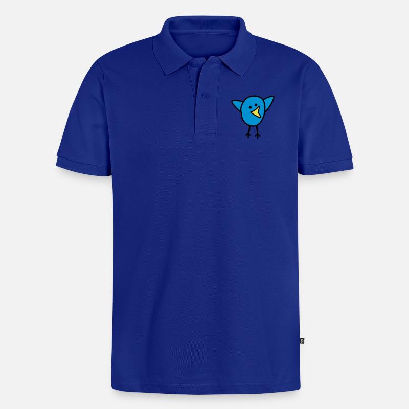 Vogel - Männer Premium Bio Polo Shirt - Royalblau