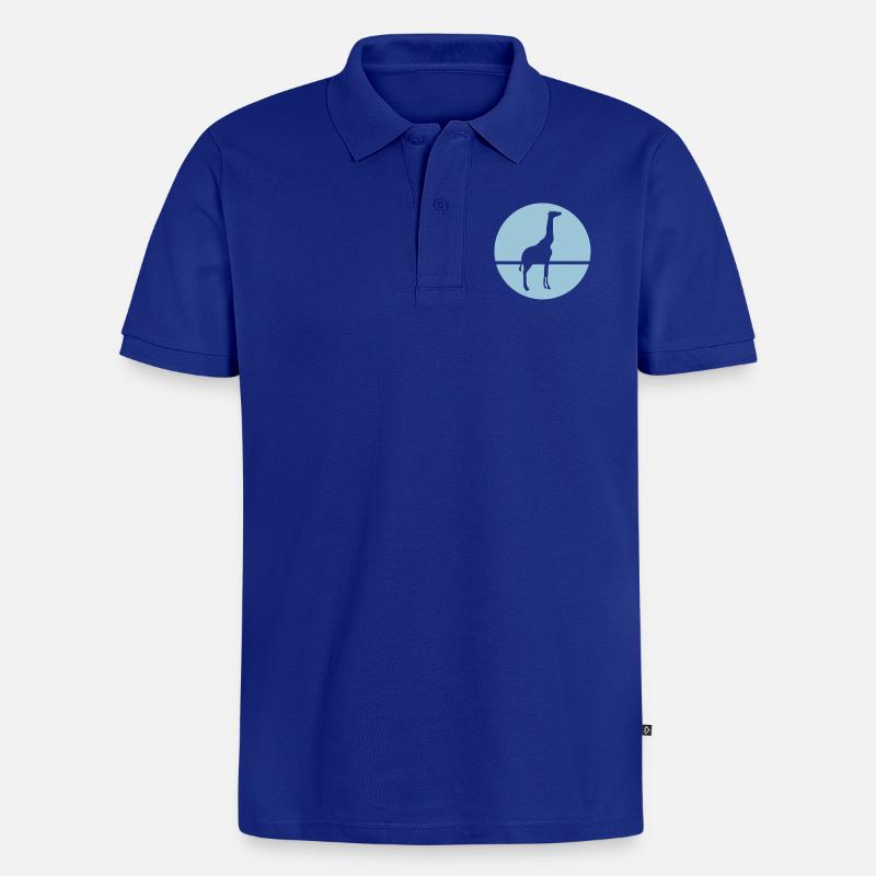 Giraffe - Männer Premium Bio Polo Shirt - Royalblau