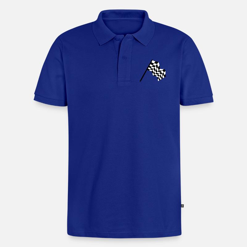 la course automobile - Polo bio Premium Homme - bleu roi