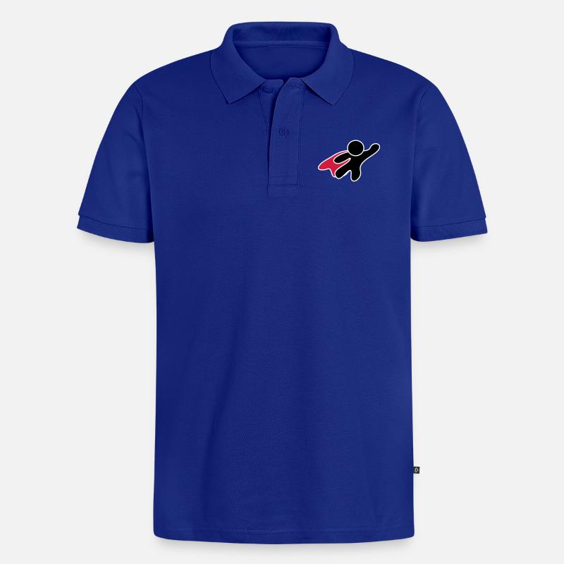 Superhero - Männer Premium Bio Polo Shirt - Royalblau