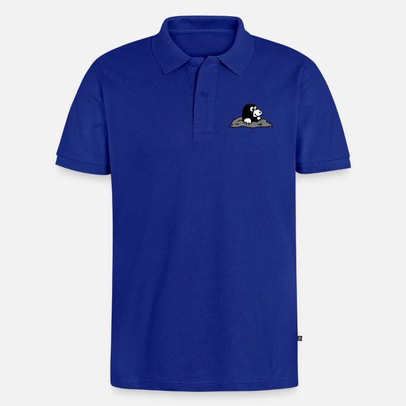 Taupe - Polo bio Premium Homme - bleu roi