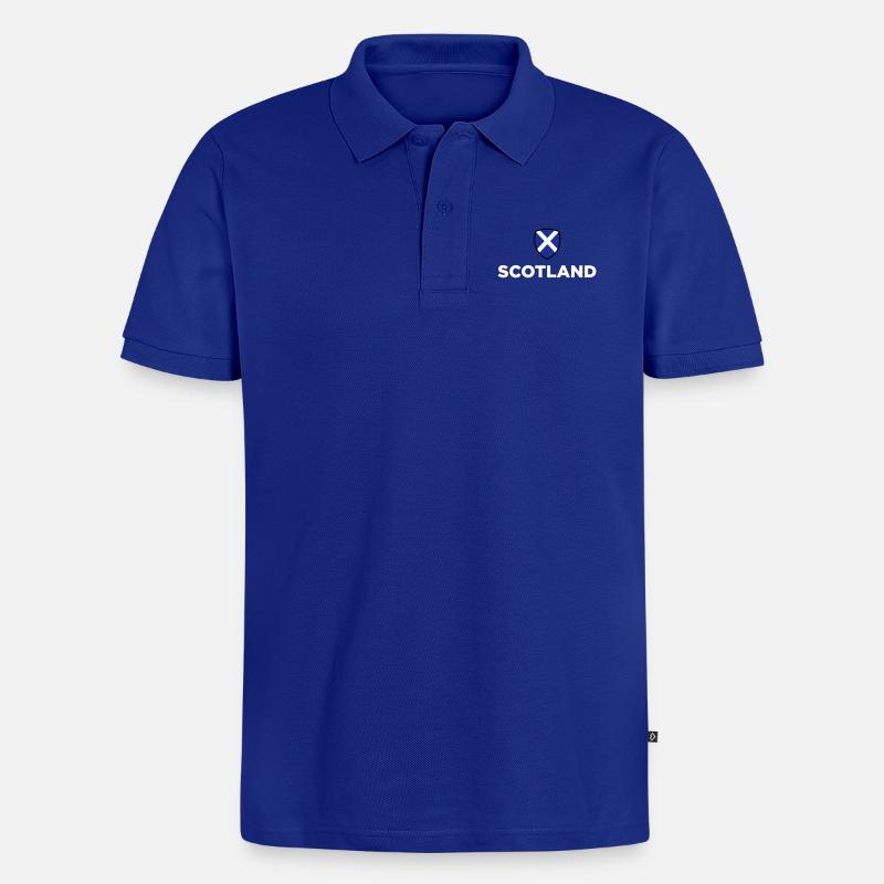 Drapeau national d'Ecosse - Polo bio Premium Homme - bleu roi