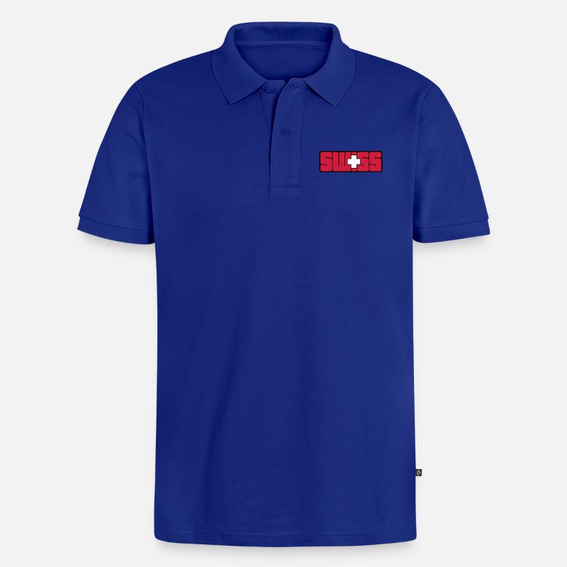 Swiss - Polo bio Premium Homme - bleu roi