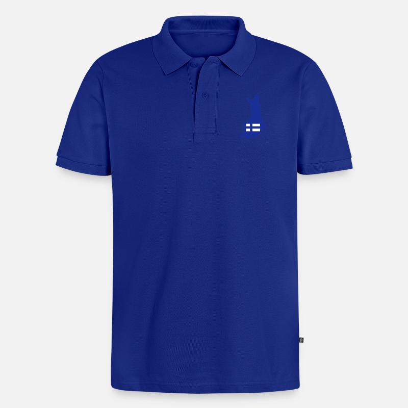 Finnland - Männer Premium Bio Polo Shirt - Royalblau