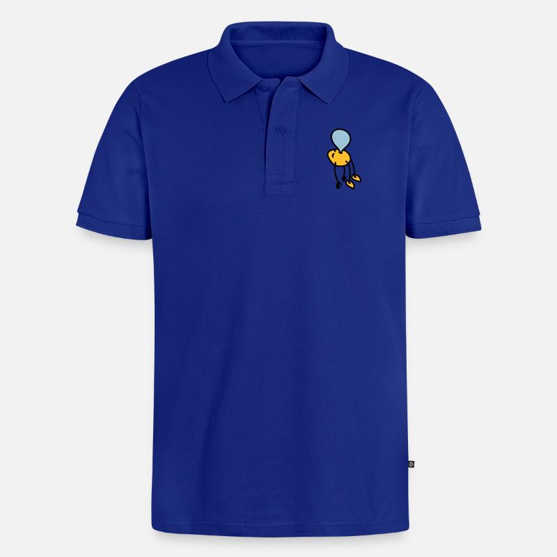 chewing_gum_man - Männer Premium Bio Polo Shirt - Royalblau