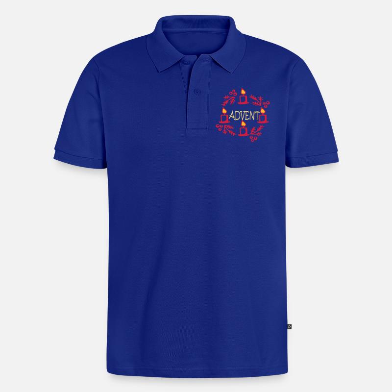 Advent - Männer Premium Bio Polo Shirt - Royalblau
