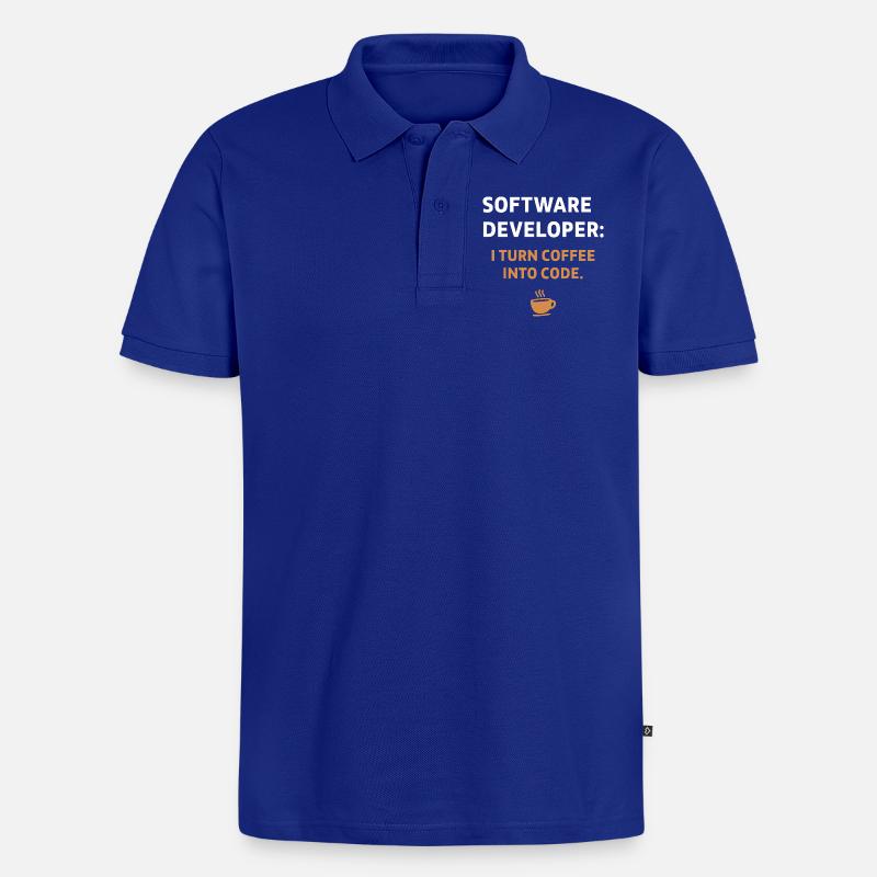 Software Developer - Coffee Edition - Männer Premium Bio Polo Shirt - Royalblau
