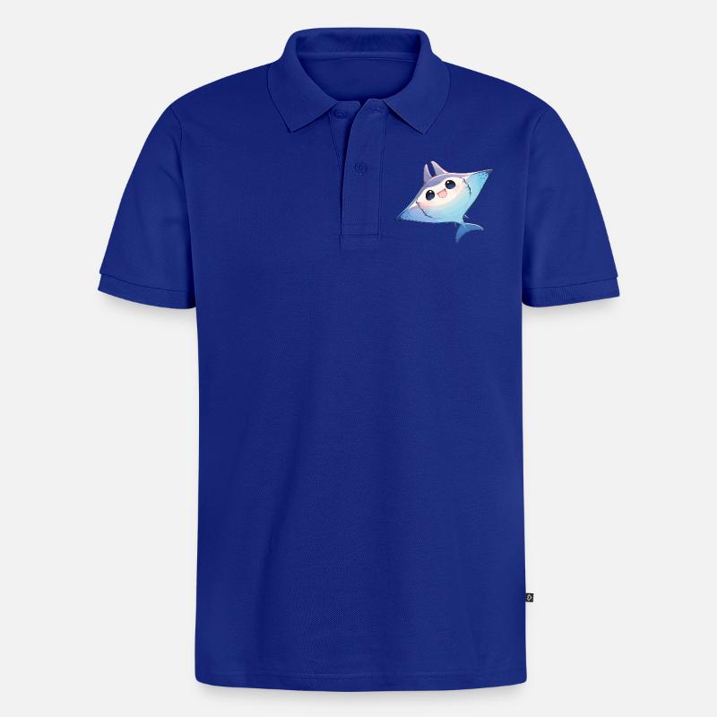Rochen Mantarochen - Männer Premium Bio Polo Shirt - Royalblau