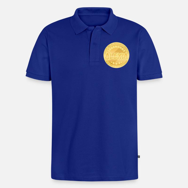 Alexia als Geschenkidee - Männer Premium Bio Polo Shirt - Royalblau