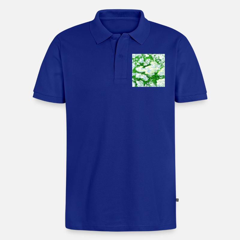 Holunder Gemälde - Männer Premium Bio Polo Shirt - Royalblau