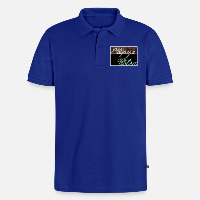 Per Aspera Ad Astra - Polo bio Premium Homme - bleu roi