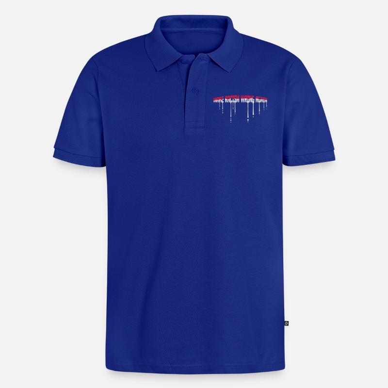 make racism wrong again - Männer Premium Bio Polo Shirt - Royalblau
