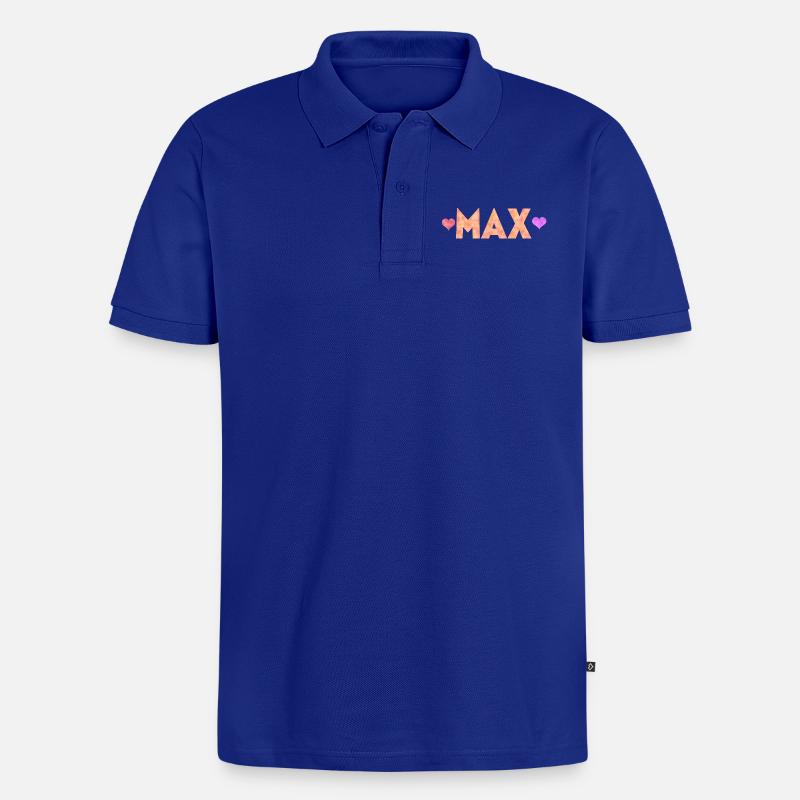 Max - Männer Premium Bio Polo Shirt - Royalblau