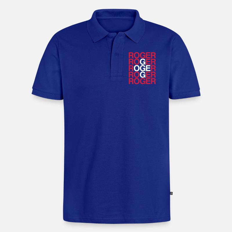 ROGER - Männer Premium Bio Polo Shirt - Royalblau