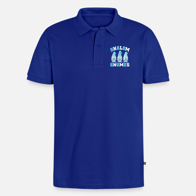 Hanoukka Hanoukka Hanoukka Gnome - Polo bio Premium Homme - bleu roi
