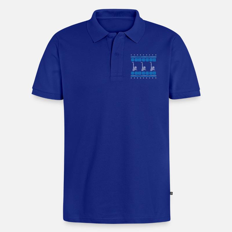 synchronschwimmen ugly pullover weihnachten xmas - Männer Premium Bio Polo Shirt - Royalblau