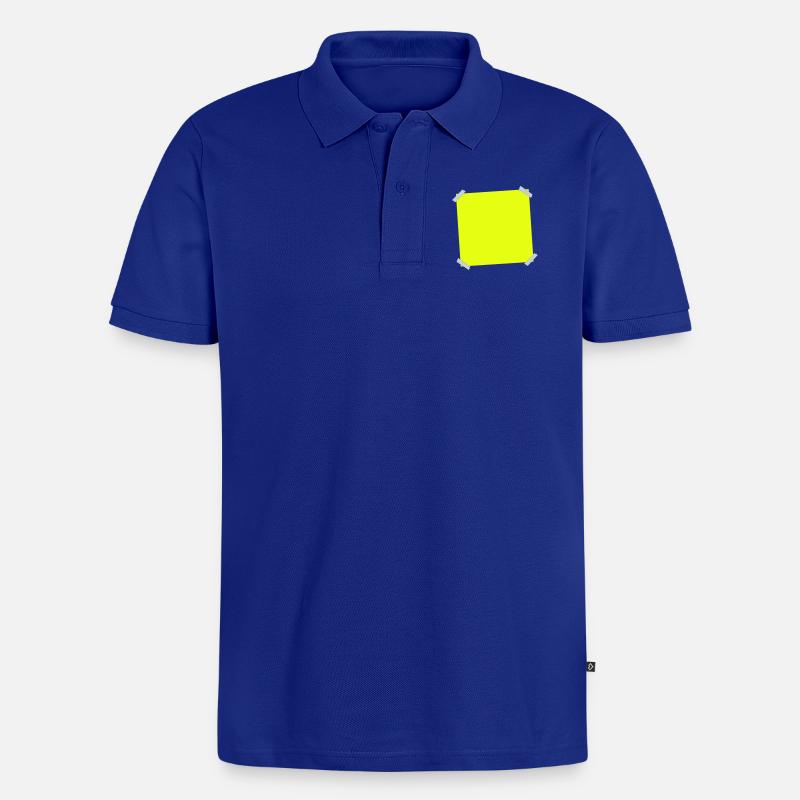 Post it - Männer Premium Bio Polo Shirt - Royalblau