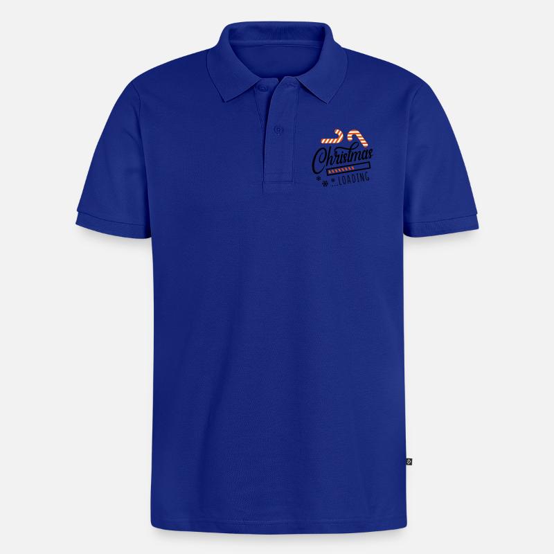 christmas loading - Männer Premium Bio Polo Shirt - Royalblau