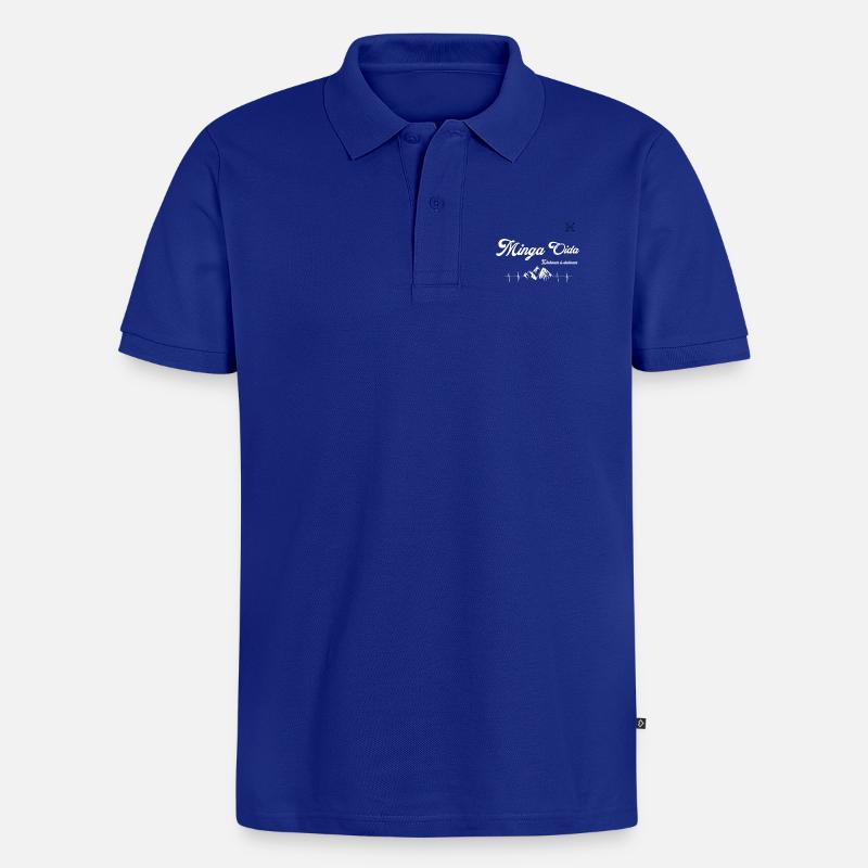 Minga Oida Stuff - Polo bio Premium Homme - bleu roi