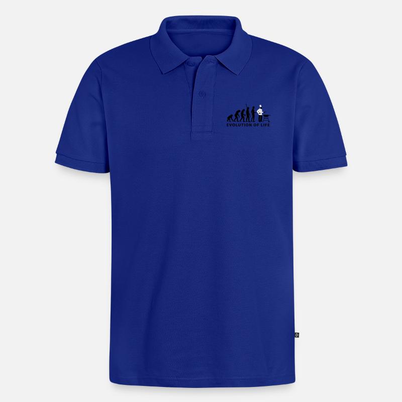 evolution_grill_e_2c - Polo bio Premium Homme - bleu roi
